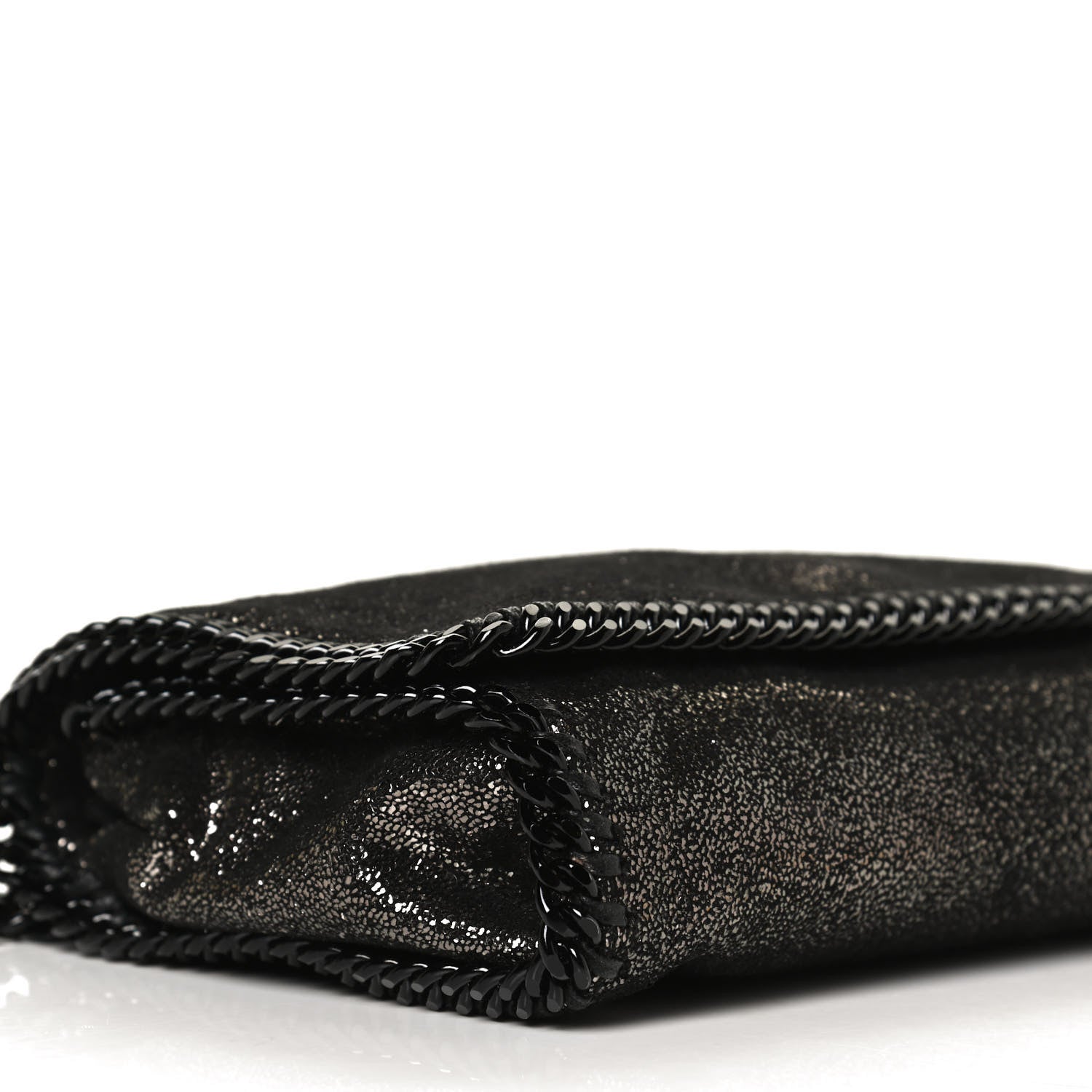 Stella McCartney Chamois Shiny Dotted Falabella Crossbody Black 7 of 8