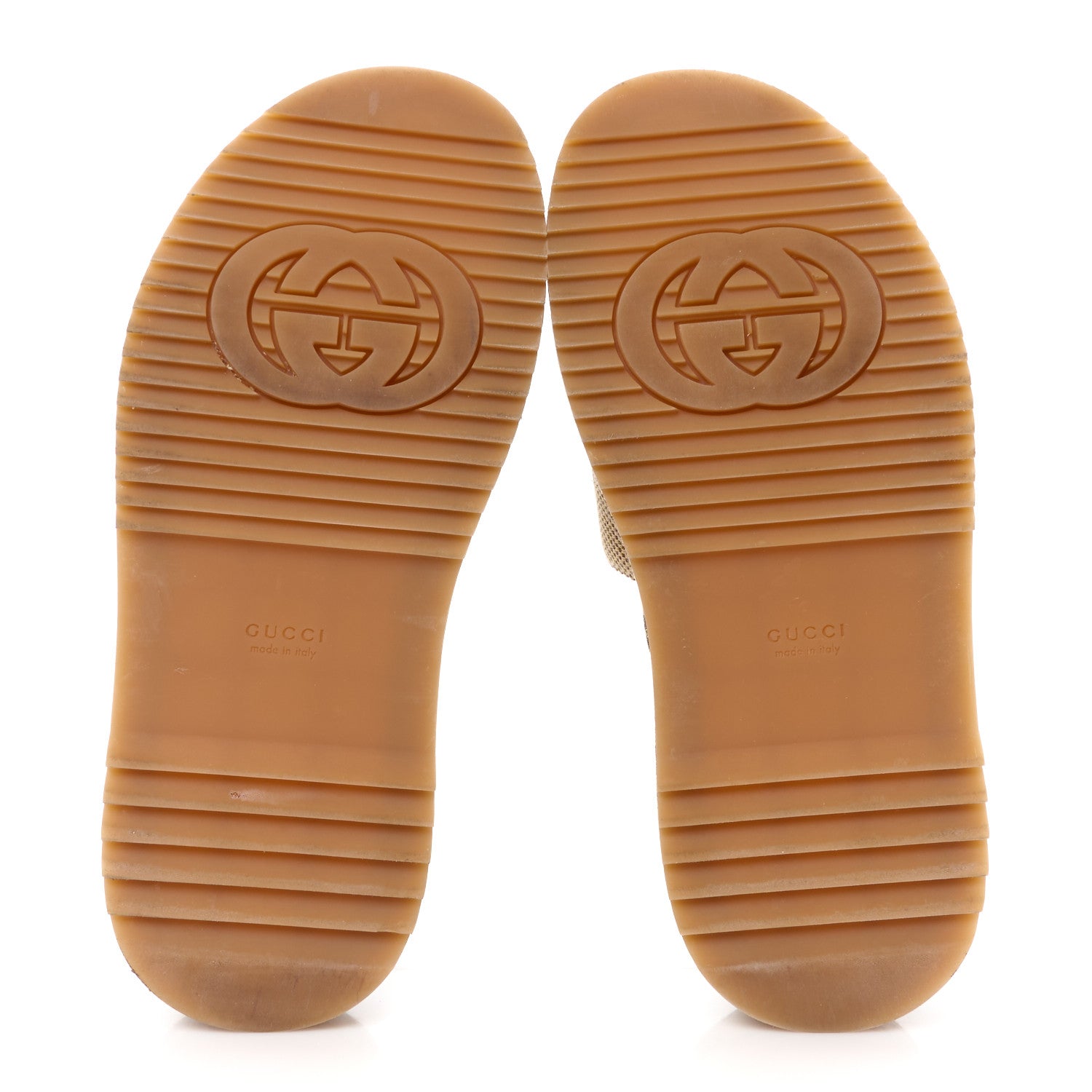 Gucci Monogram Maxi GG Angelina Platform 55mm Slide Sandals 36.5 Beige 5 of 9