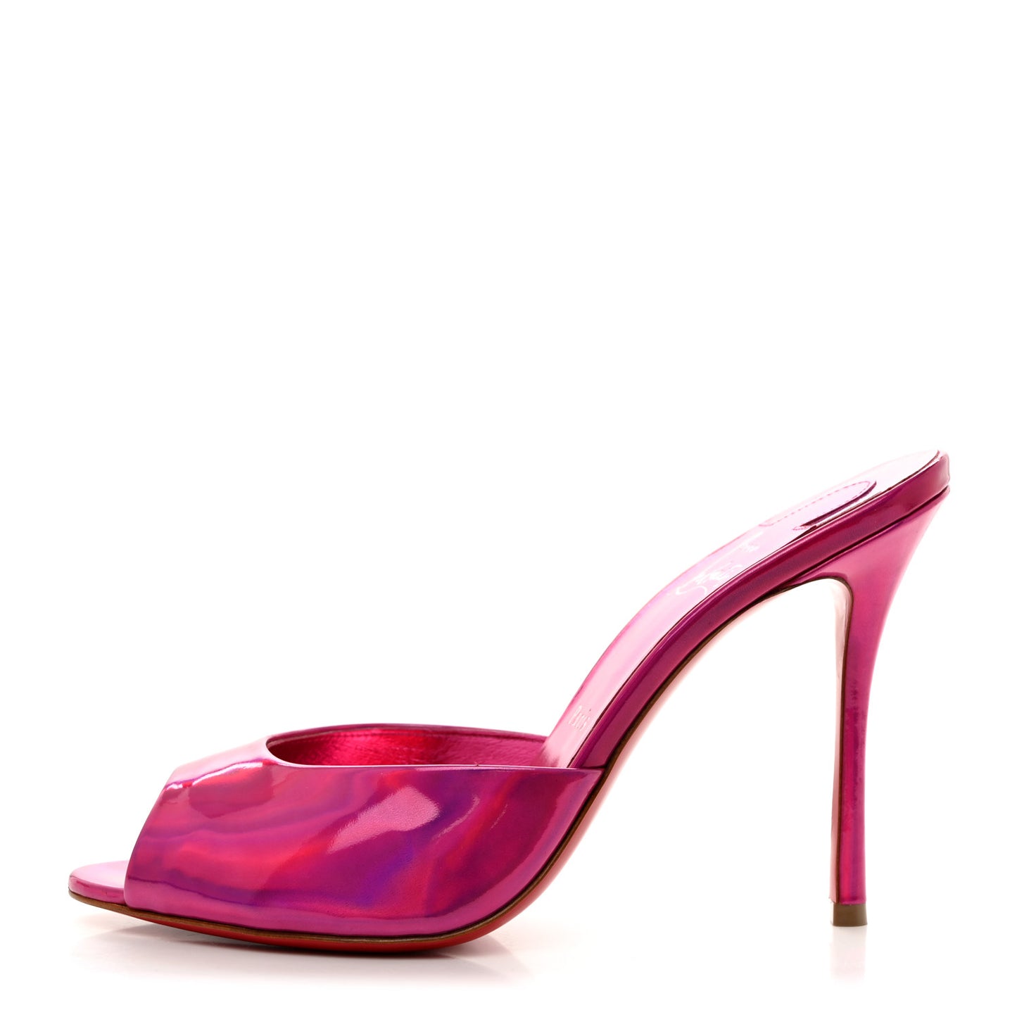 Patent Psychic Me Dolly 100 Sandals 38.5 Fuxia