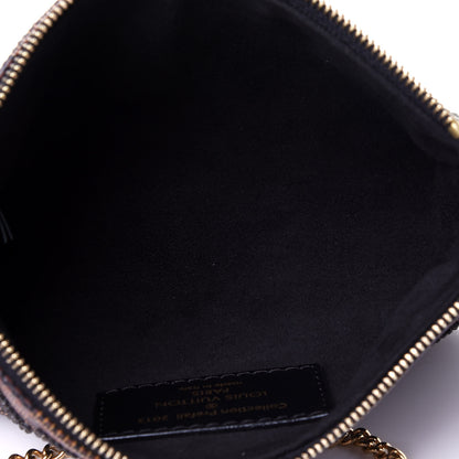 Louis Vuitton Damier Paillettes Mini Pochette Accessories Black 6 of 11