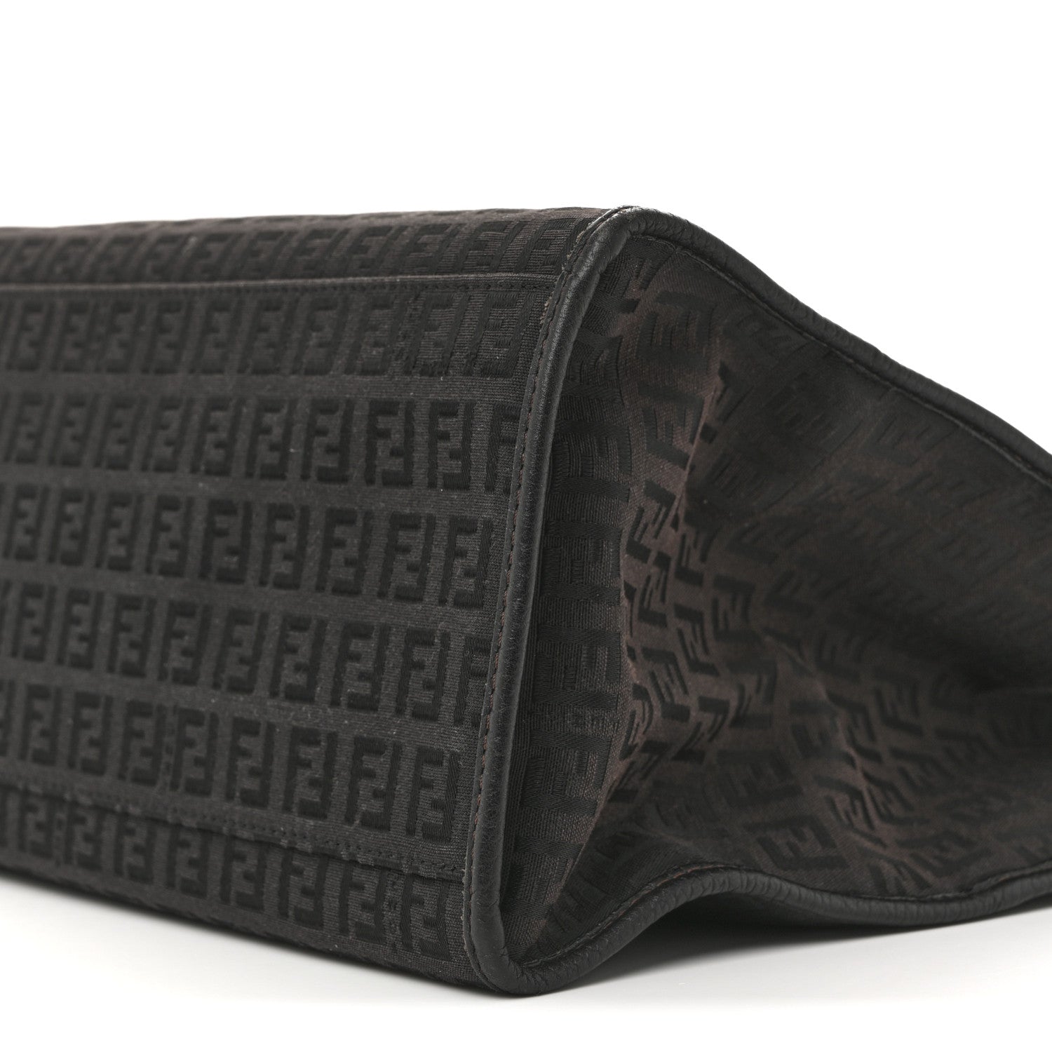 Fendi Zucchino Vitello Shopping Tote Brown 11 of 17