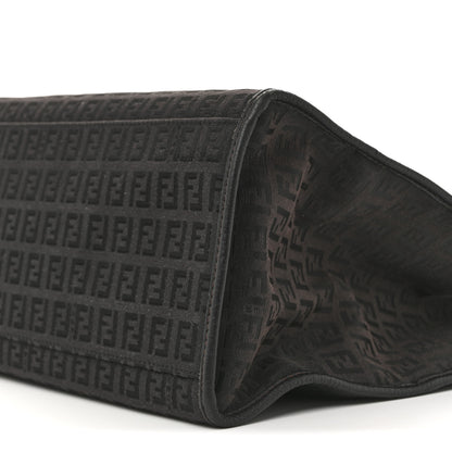 Fendi Zucchino Vitello Shopping Tote Brown 11 of 17