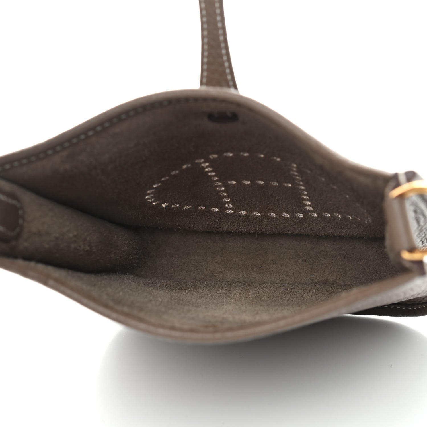 Hermes Taurillon Clemence Amazone Evelyne TPM Etoupe Bleu Indigo 5 of 9