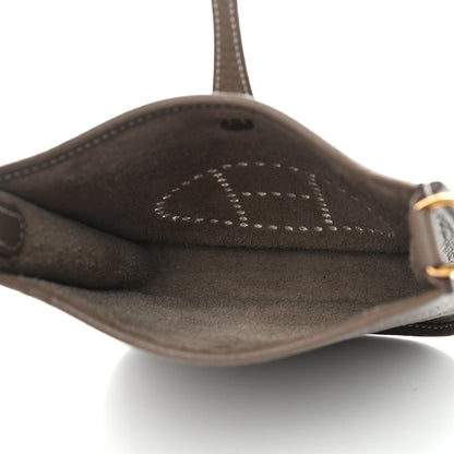 Hermes Taurillon Clemence Amazone Evelyne TPM Etoupe Bleu Indigo 5 of 9