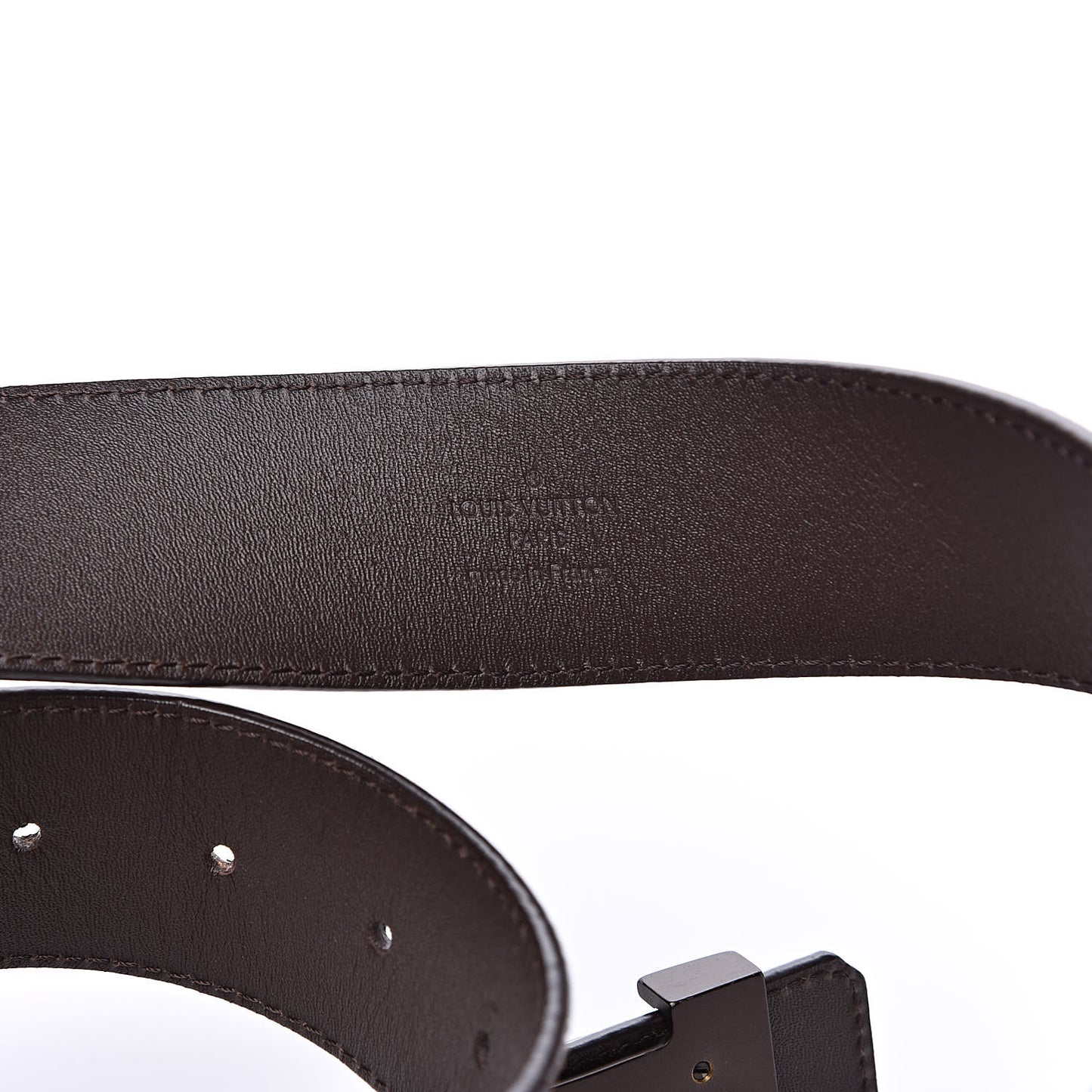 Damier Ebene 40mm LV Initiales Belt 90 36