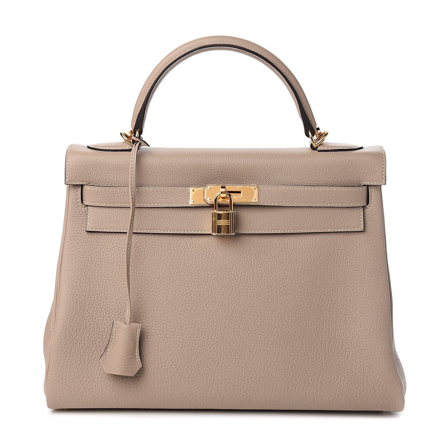 Hermes Togo Kelly Retourne 32 Gris Tourterelle 1 of 9