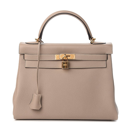 Hermes Togo Kelly Retourne 32 Gris Tourterelle 1 of 9