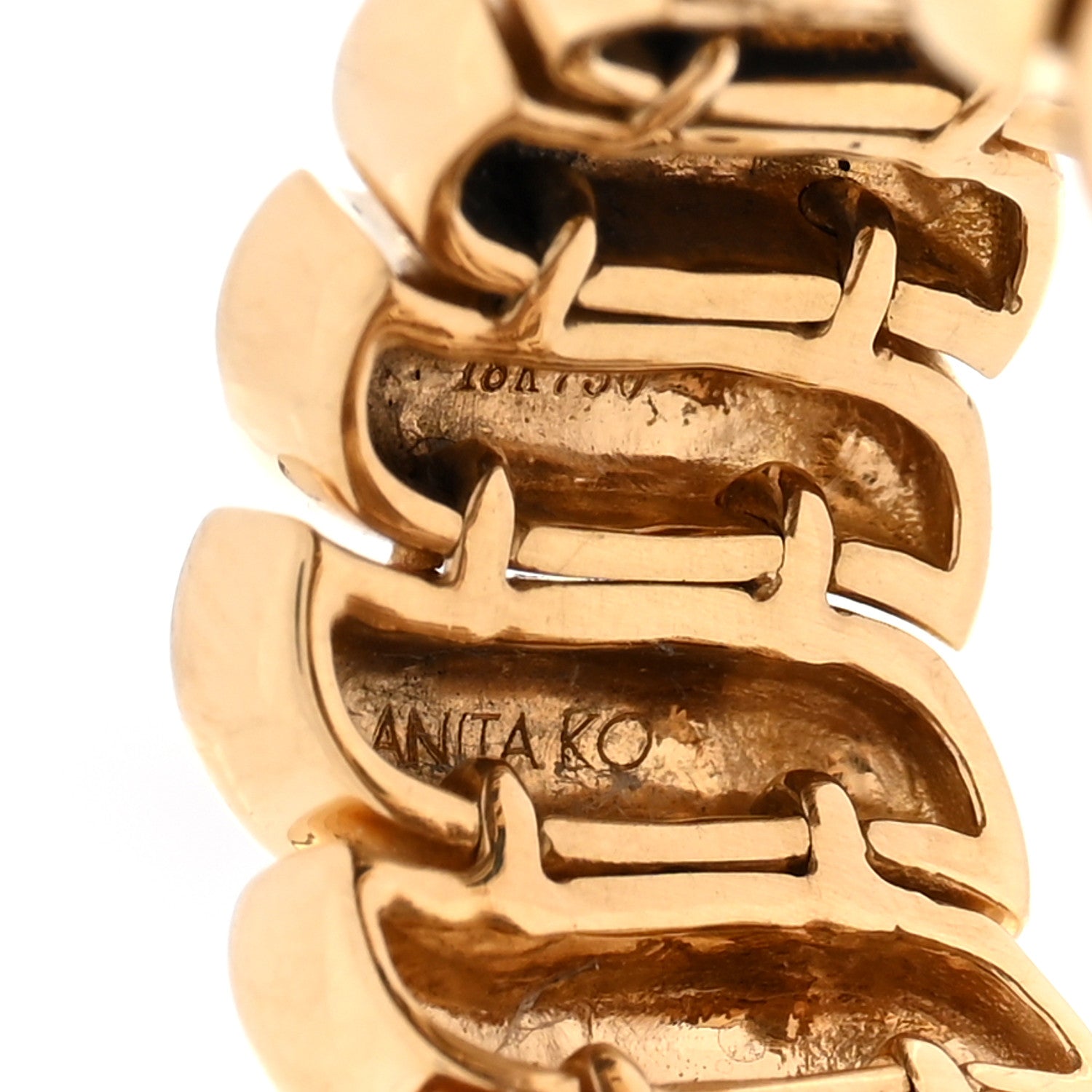 Anita Ko 18K Yellow Gold Large Zoe Ring 49 4.75 4 of 4