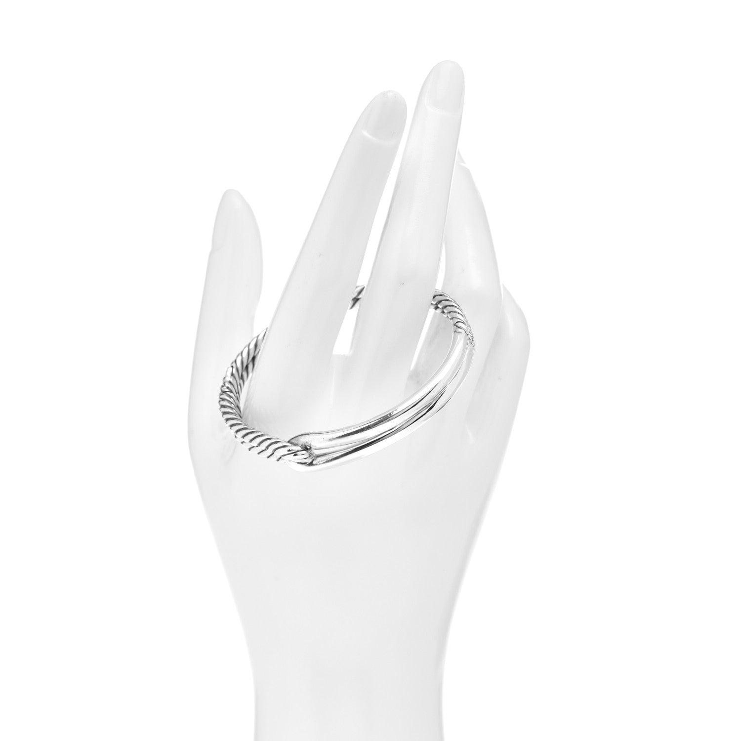 David Yurman Sterling Silver 10mm Single Loop Labyrinth Bracelet 2 of 4