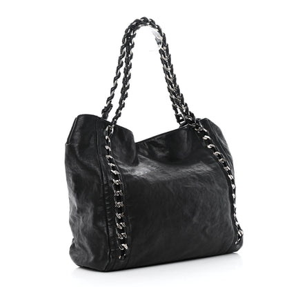 Chanel Glazed Calfskin Modern Chain Tote Black 3 of 13