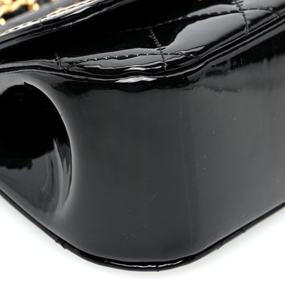 Chanel Patent Quilted Frame Clutch Flap With Chain Black 9 of 10