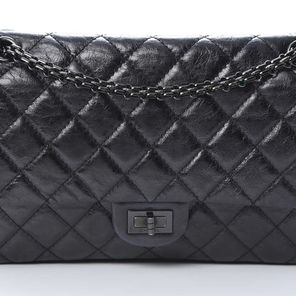 Chanel Aged Calfskin Quilted 2.55 Reissue 226 Flap So Black 8 of 16