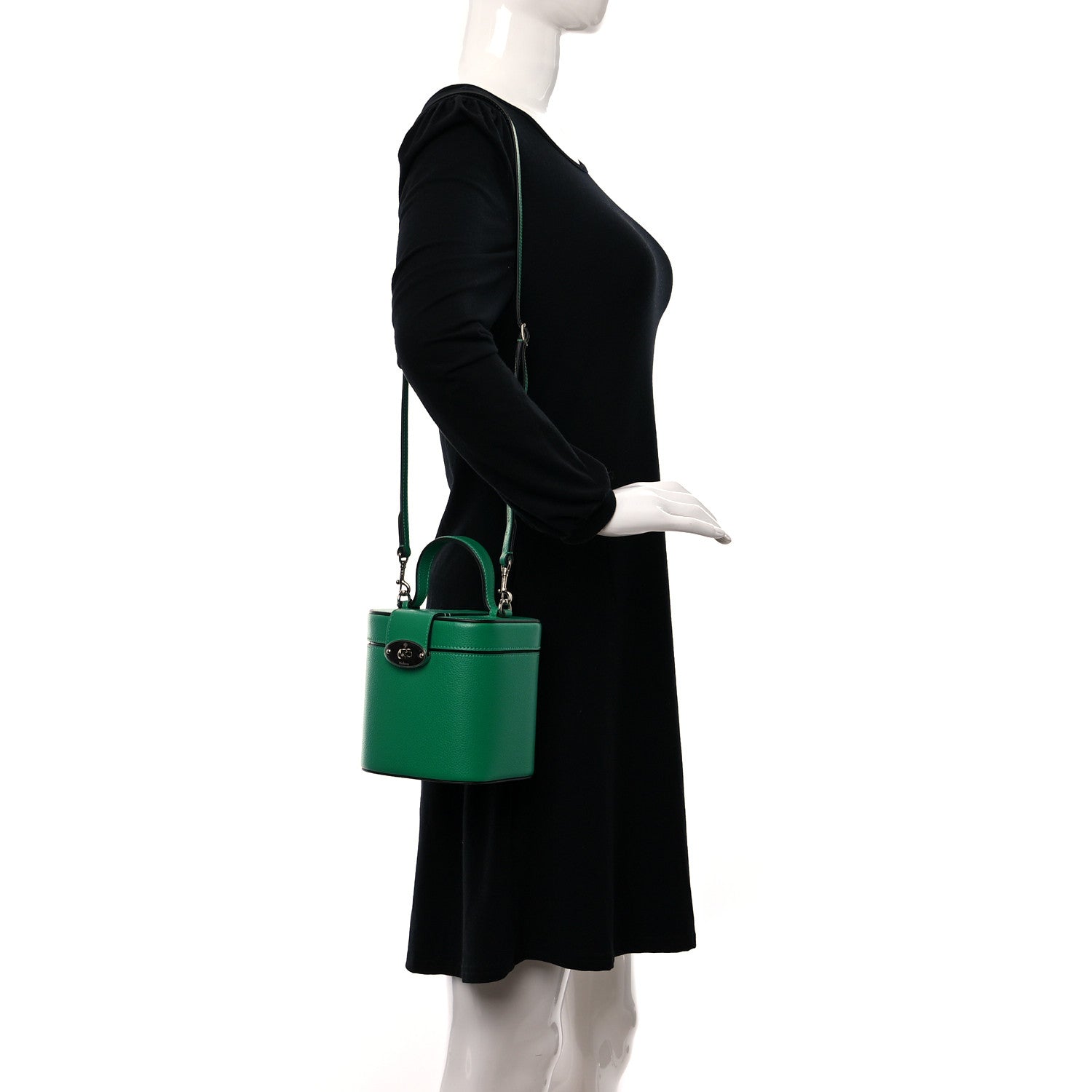 Mulberry Small Classic Grain Vanity Case Mulberry Lawn Green 2 of 8