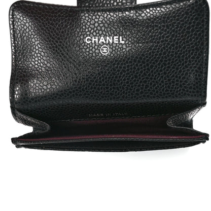 Chanel Caviar Quilted Flap Card Holder Black 5 of 13