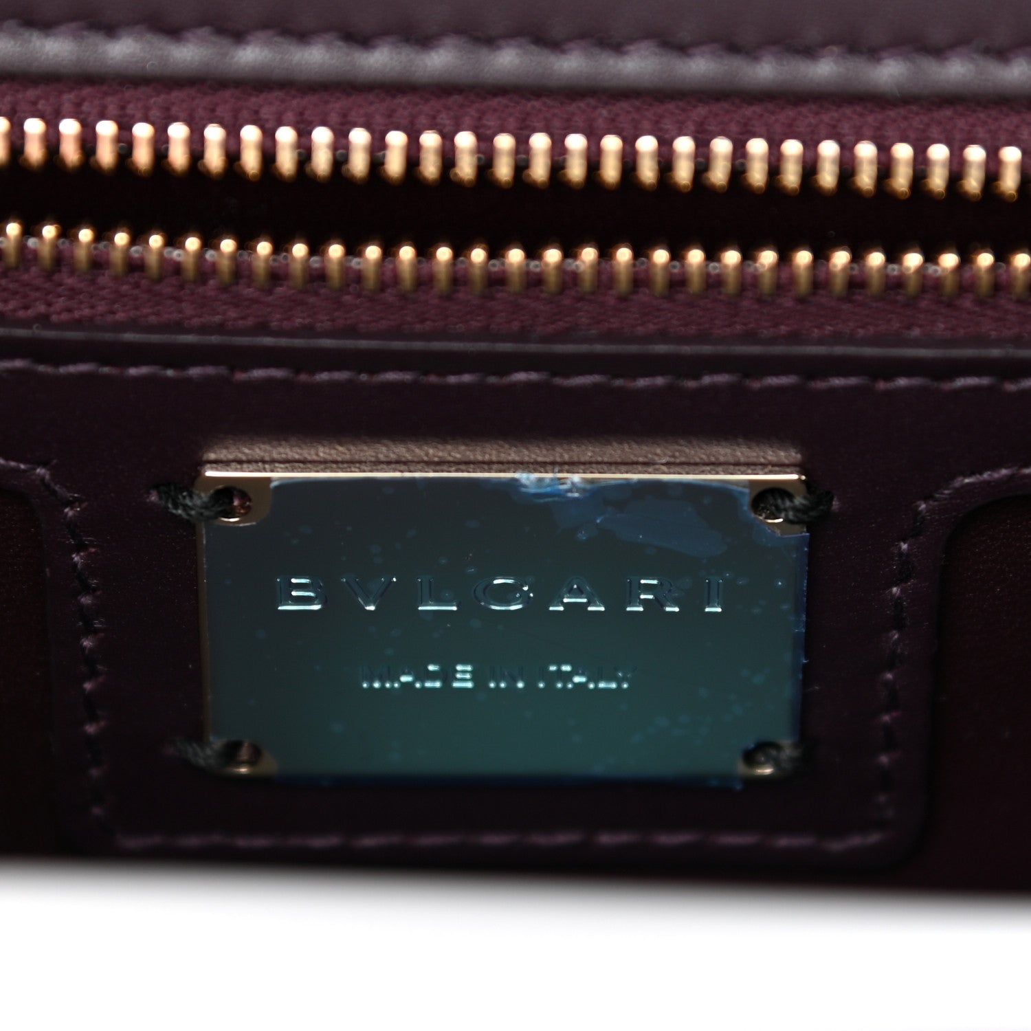 Bulgari Quilted Nappa Smooth Calfskin Serpenti Forever Diamond Blast Shoulder Bag Plum 6 of 9
