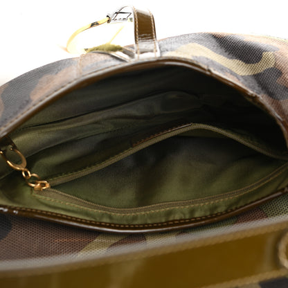 Christian Dior Pixelated Calfskin Camouflage Saddle Bag 4 of 10
