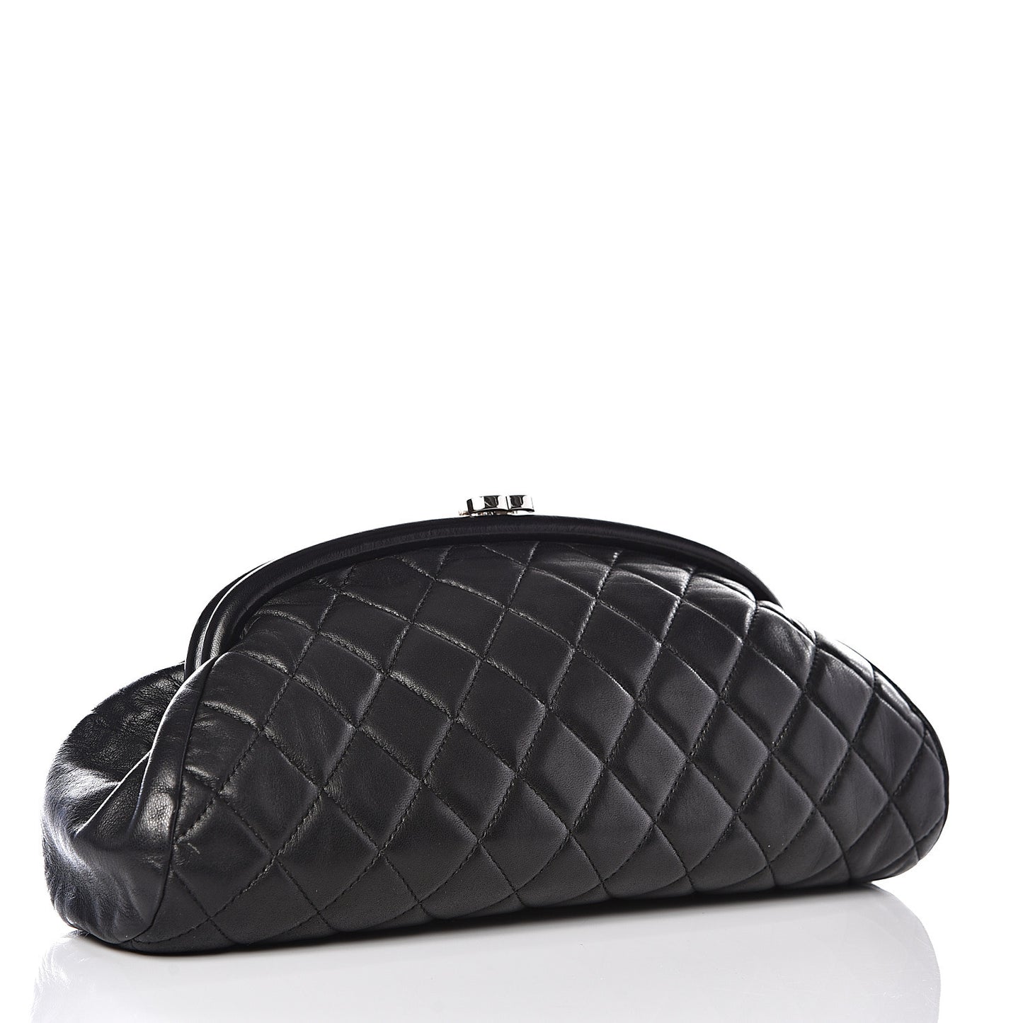 Lambskin Quilted Timeless Clutch Black