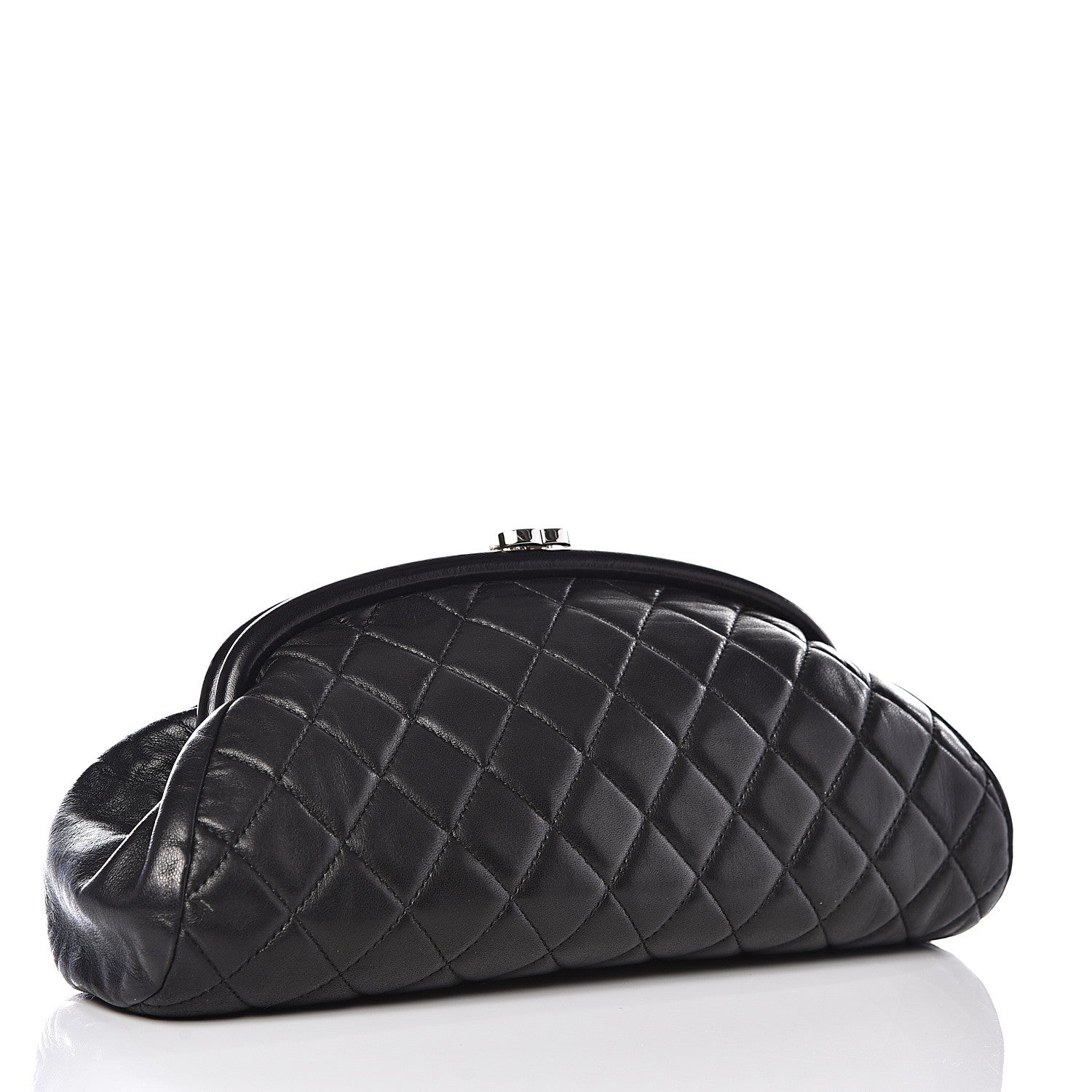 Chanel Lambskin Quilted Timeless Clutch Black 2 of 12