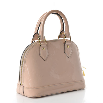 Louis Vuitton Vernis Flowers Alma BB Rose Ballerine 3 of 10