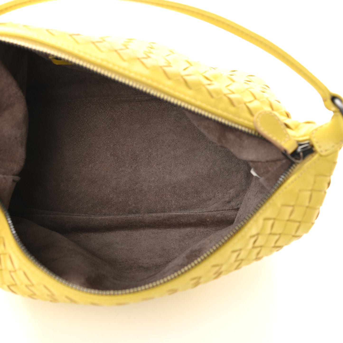 Nappa Intrecciato Small Shoulder Bag Chartreuse