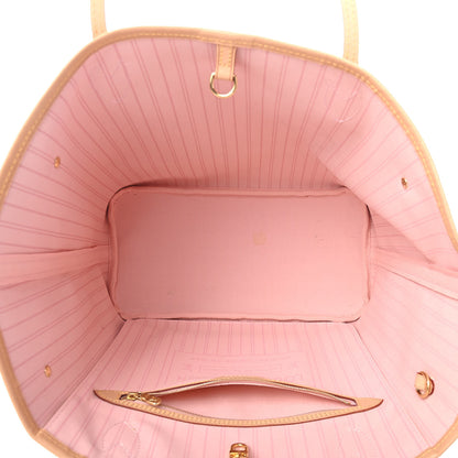 Louis Vuitton Damier Azur Neo Neverfull MM Rose Ballerine 5 of 9