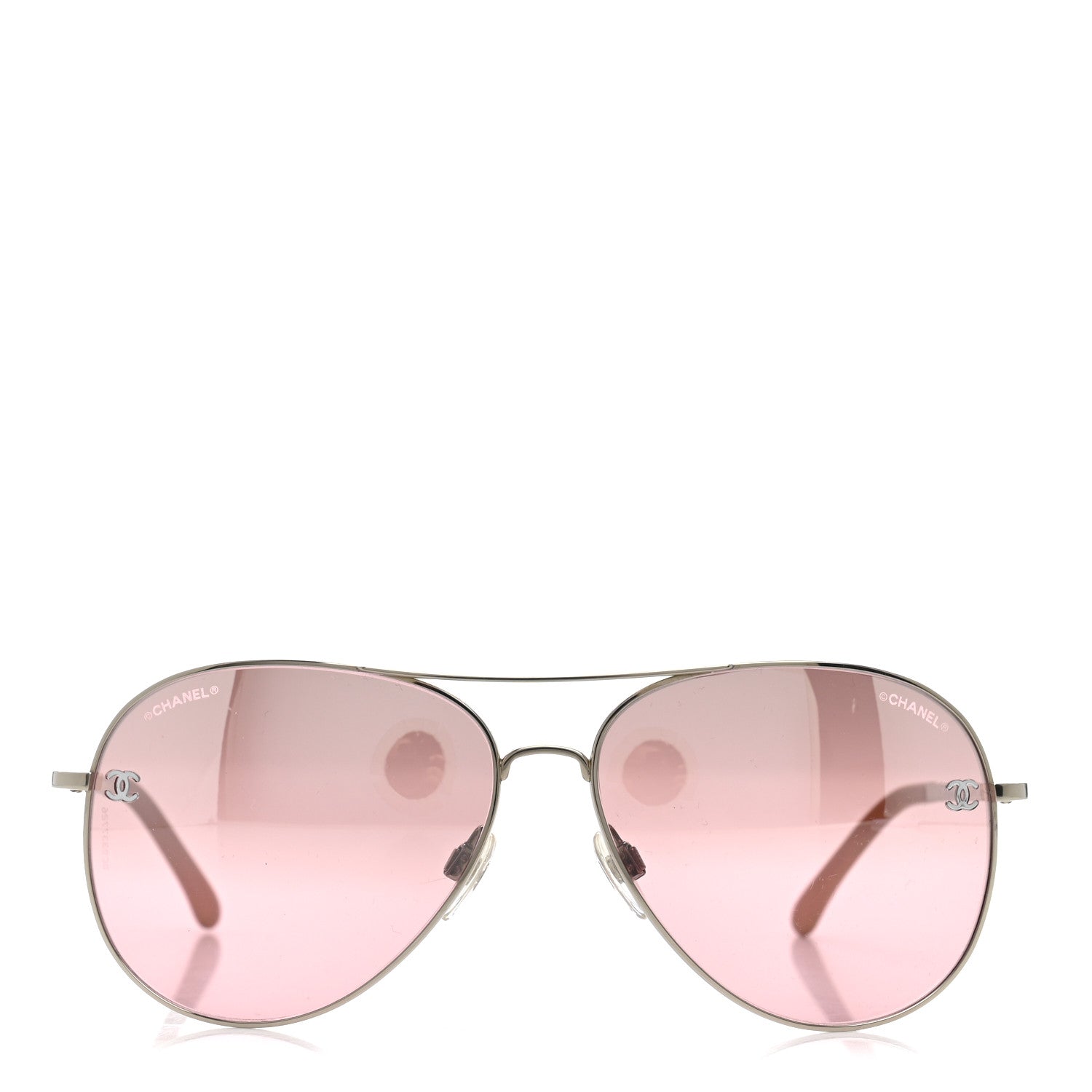 Chanel CC Aviator Sunglasses 4189-T-Q Pink 2 of 9