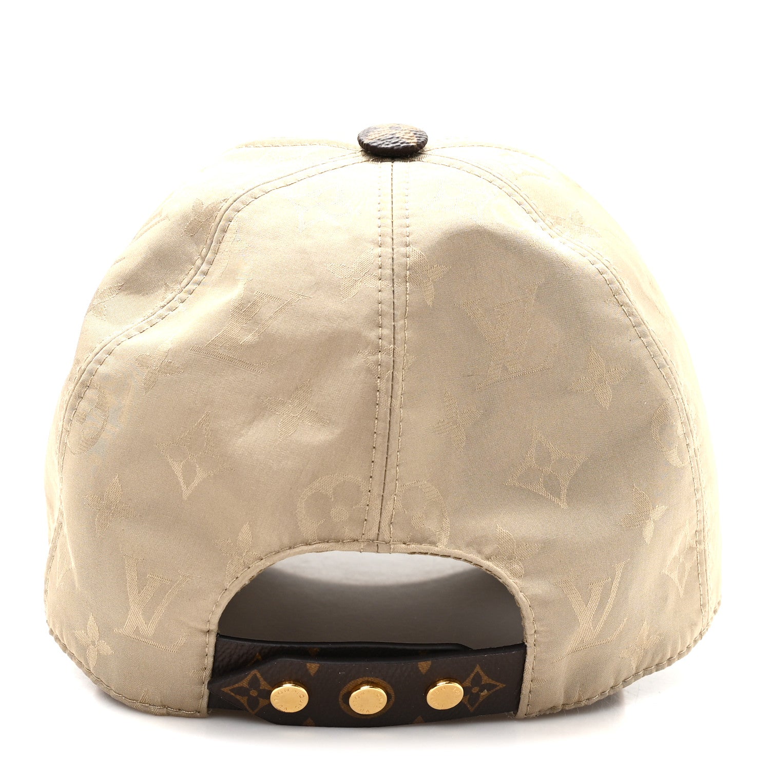 Louis Vuitton Polyester Silk Monogram LV Get Ready Cap M Beige