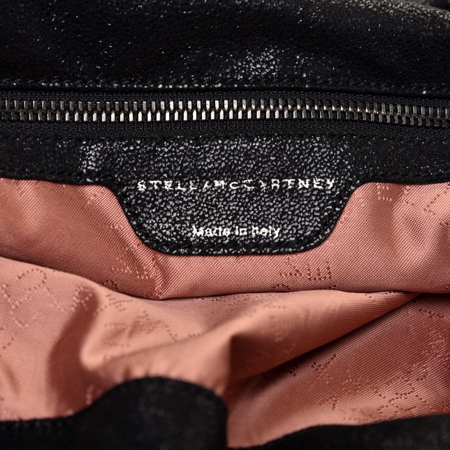 Stella McCartney Embellished Shaggy Deer Small Falabella Fold Over Tote Black 8 of 10