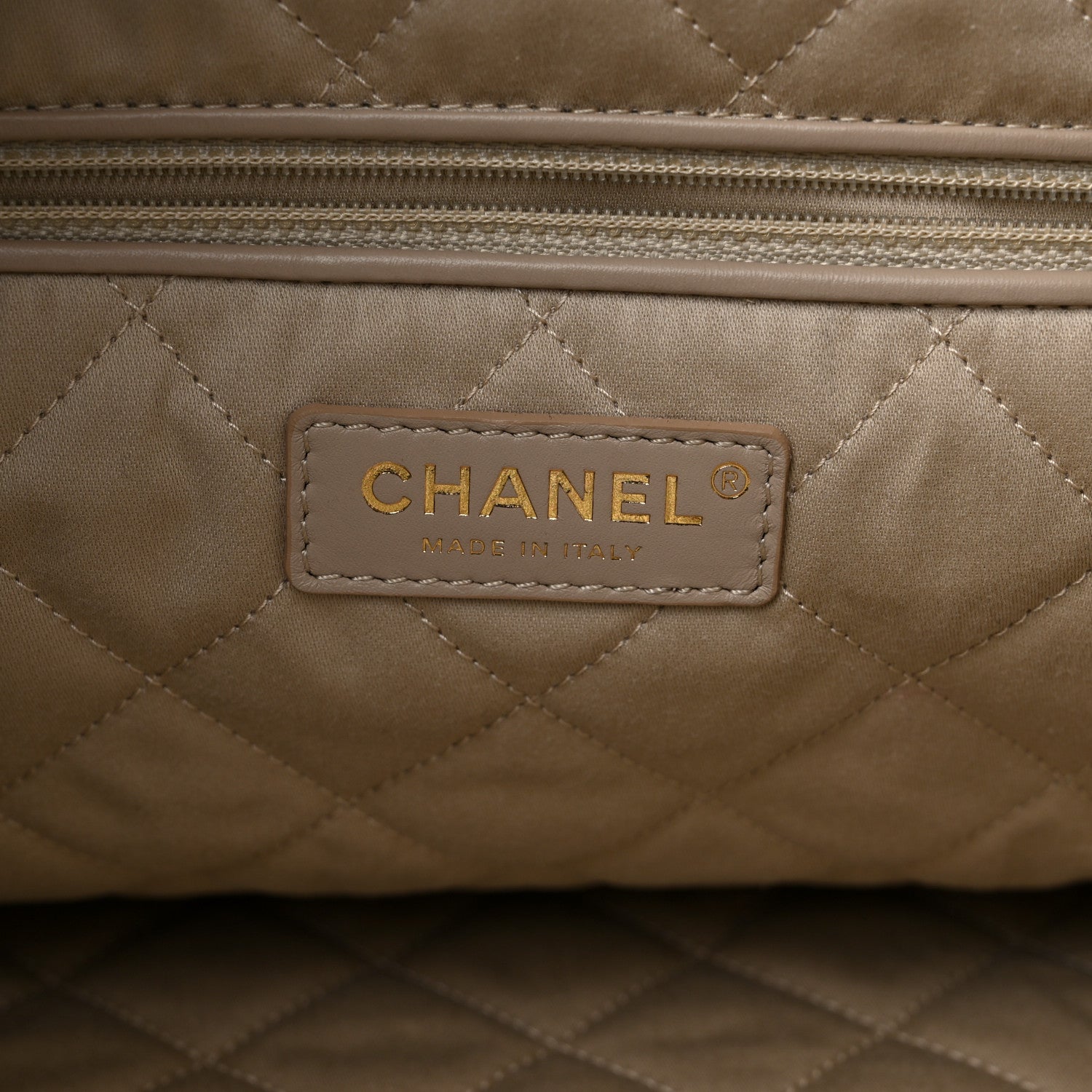 Chanel Metallic Calfskin Quilted Chanel 22 Golden 7 of 10