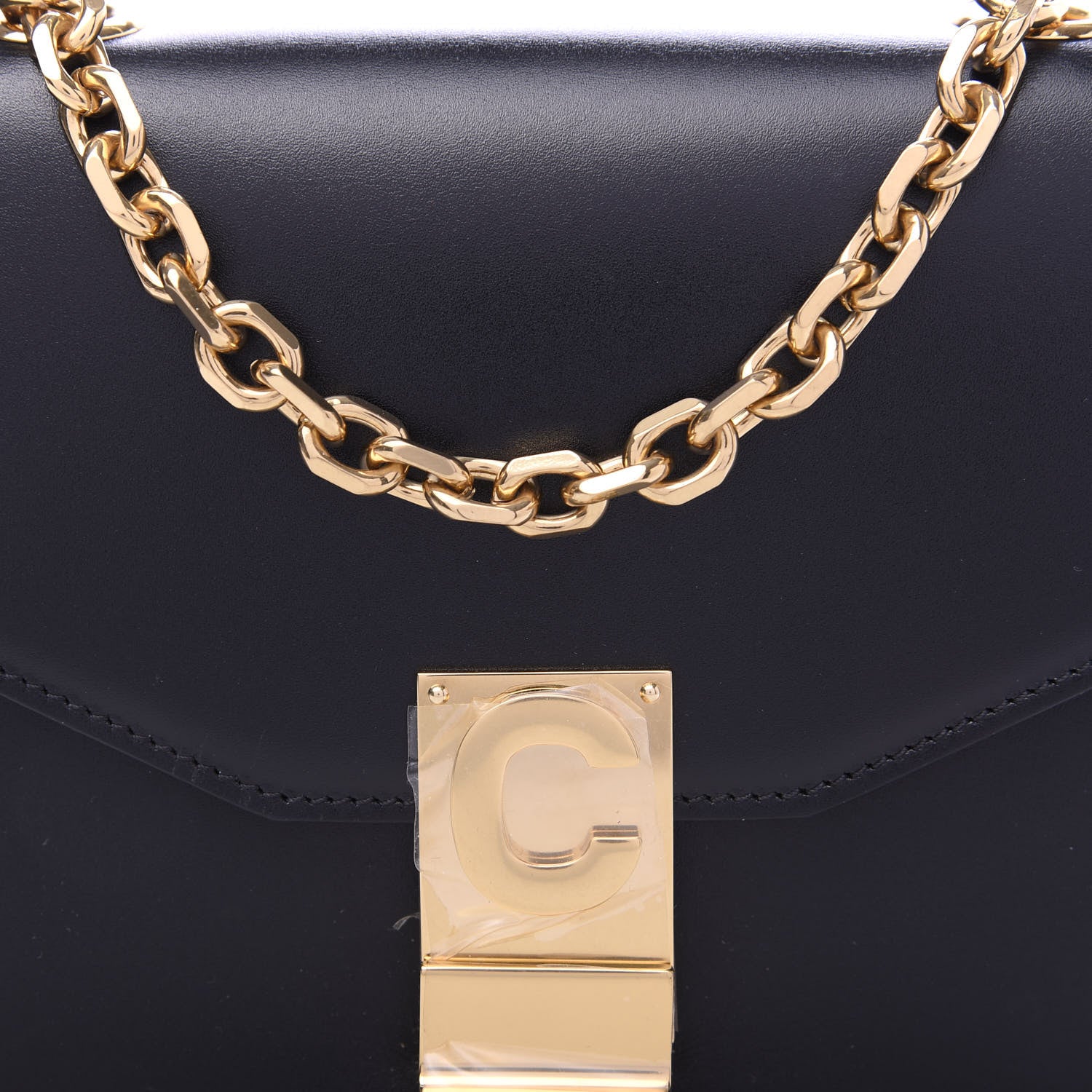Celine Shiny Calfskin Small C Bag Black 9 of 9
