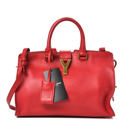 Saint Laurent Calfskin Small Classic Y Cabas Rouge Orient 1 of 6