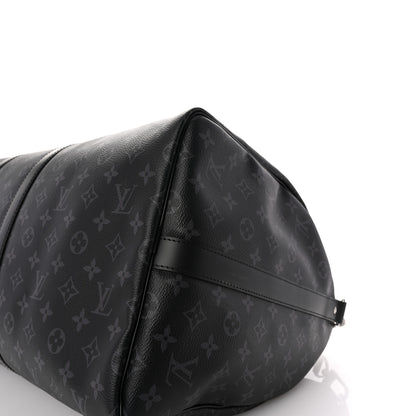 Louis Vuitton Monogram Eclipse Keepall Bandouliere 55 8 of 8