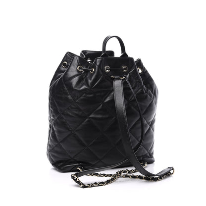 Chanel Lambskin Quilted Backpack Black 2 of 11