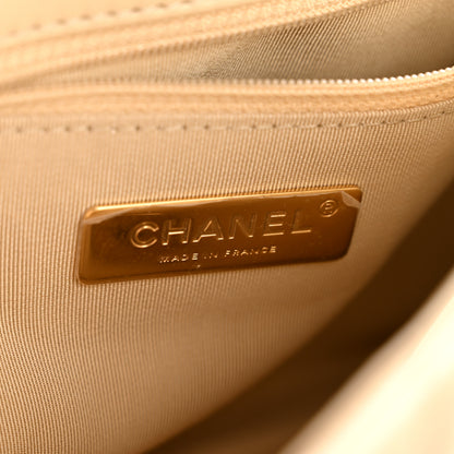 Chanel Lambskin Quilted Medium Chanel 19 Flap Beige 6 of 14