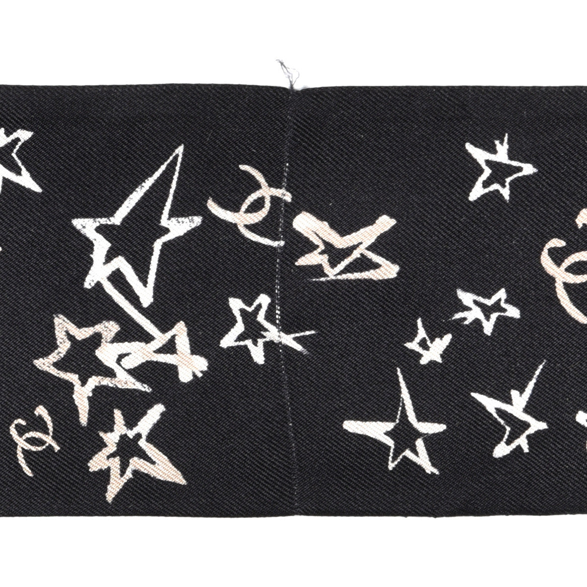 Silk Stars CC Slim Bandeau Scarf Black Ecru Light Pink