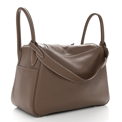 Hermes Taurillon Clemence Lindy 30 Etoupe 3 of 10