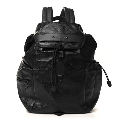 Louis Vuitton Calfskin Monogram Shadow Discovery Backpack Black 1 of 9