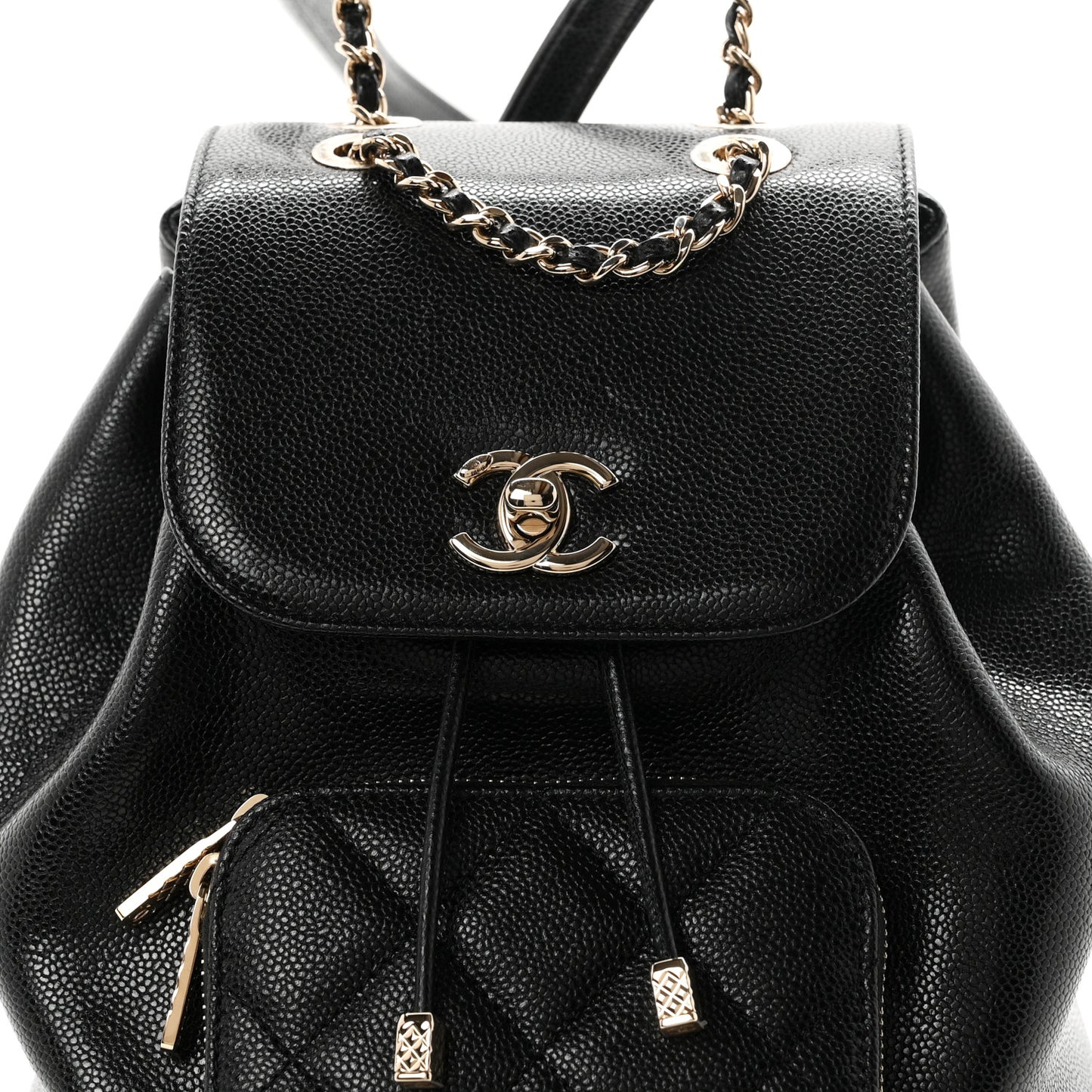 Caviar Quilted Mini Business Affinity Backpack Black