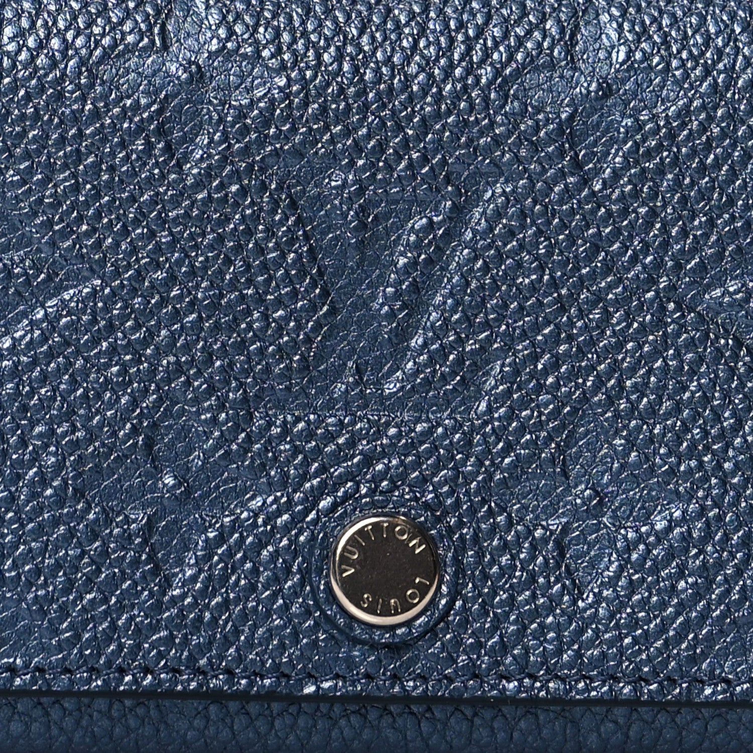 Louis Vuitton Metallic Monogram Business Card Holder Navy Nacre 7 of 7