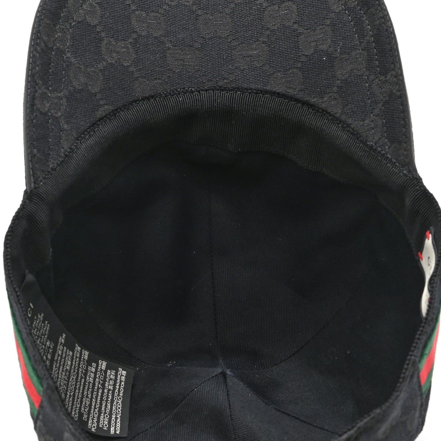 Monogram Web Baseball Hat XL Black