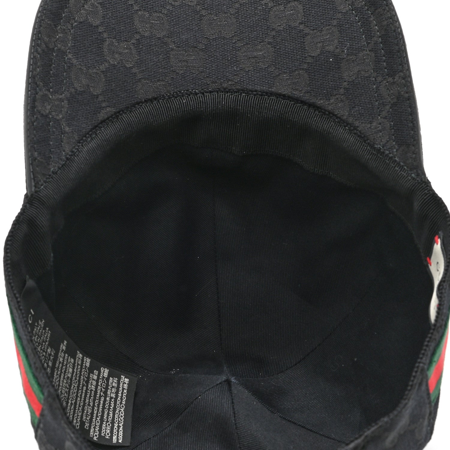 Gucci Monogram Web Baseball Hat XL Black 7 of 11