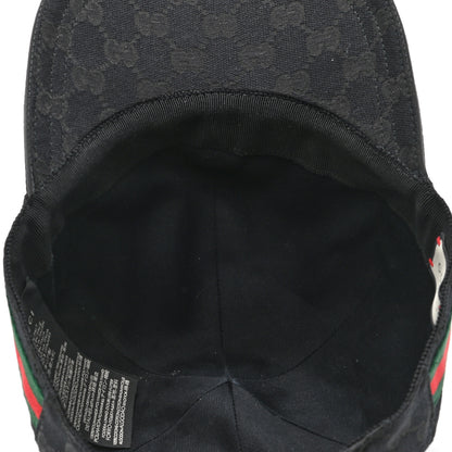 Gucci Monogram Web Baseball Hat XL Black 7 of 11