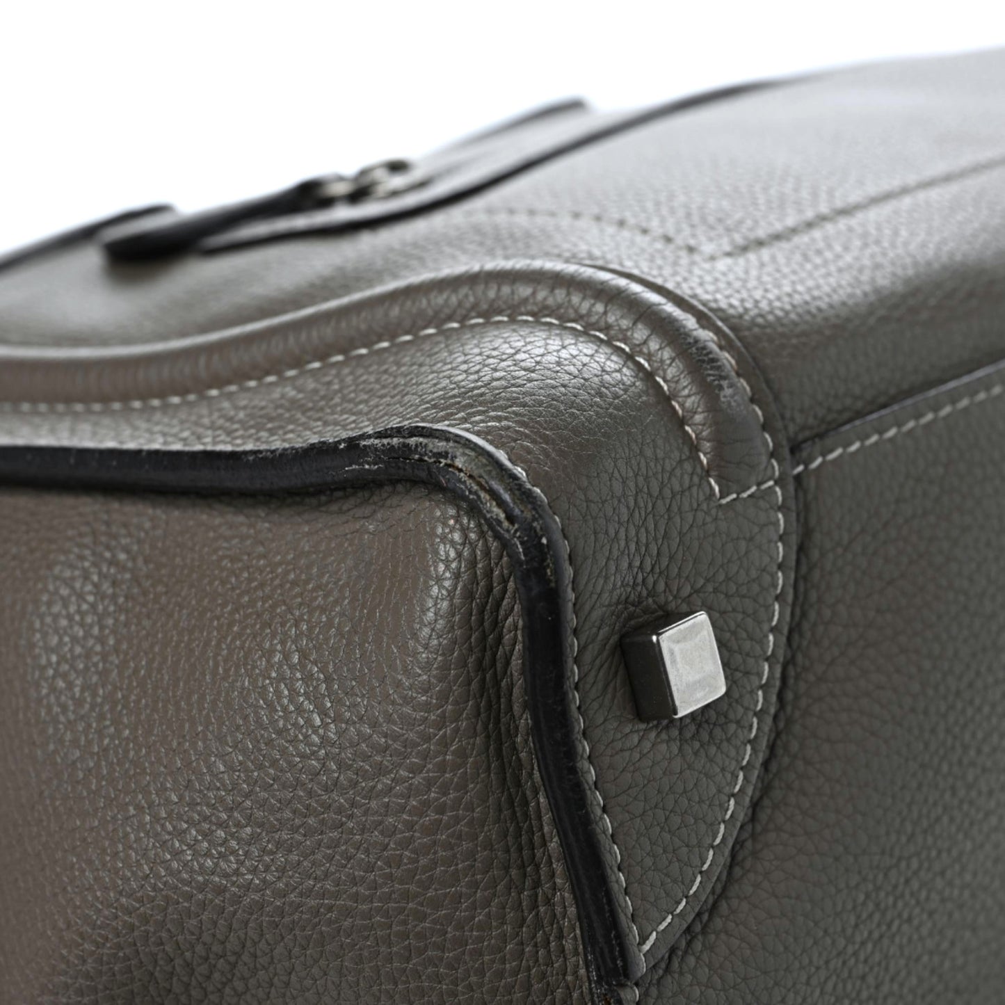 Pebbled Calfskin Mini Luggage Souris