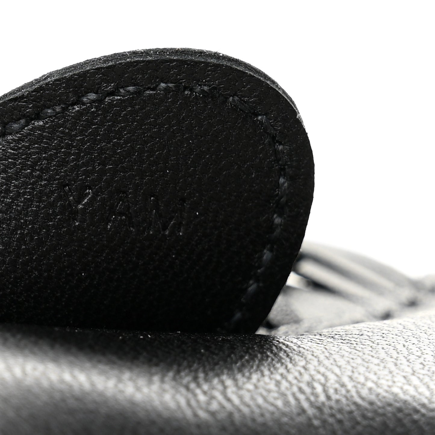 Milo Lambskin Grigri Rodeo Horse Bag Charm PM So Black