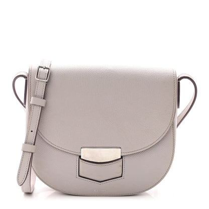 Celine Grained Calfskin Medium Trotteur Ballerina 1 of 14