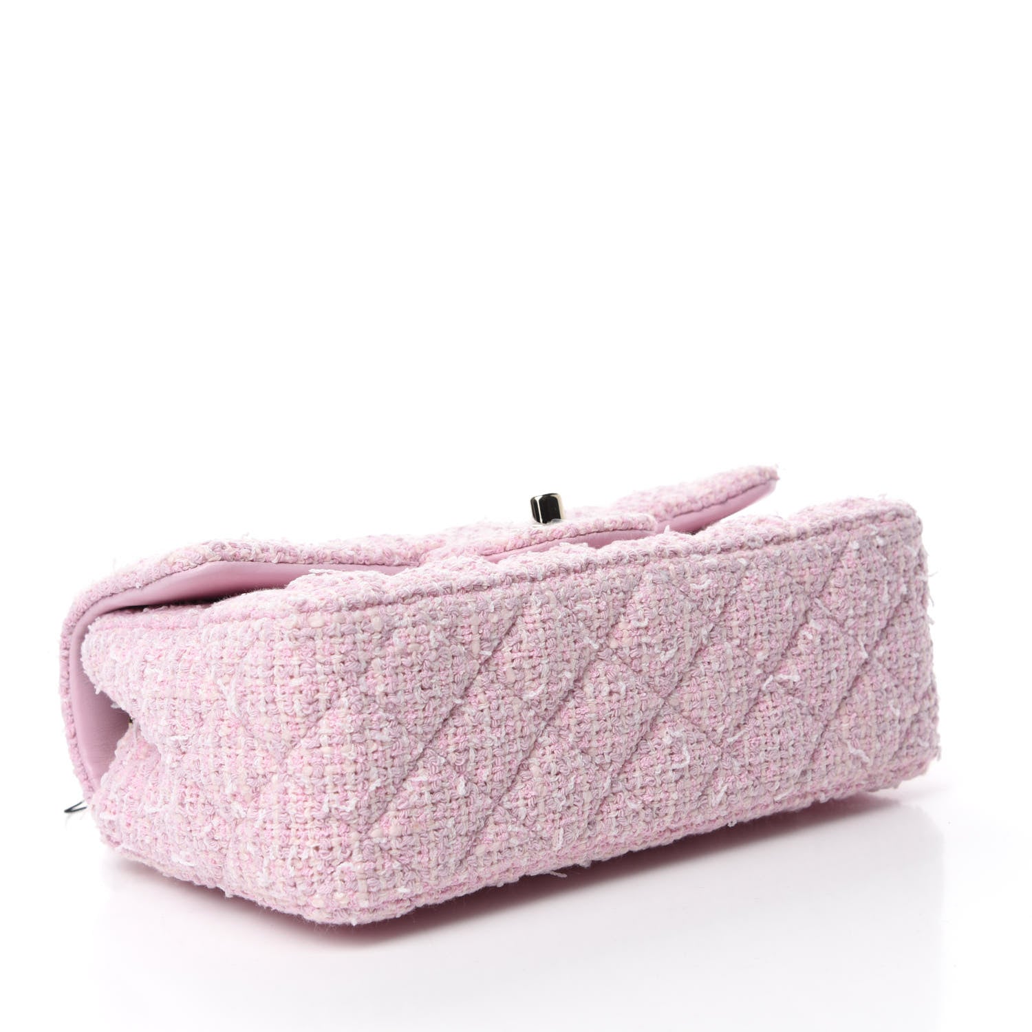 Chanel Tweed Quilted Mini Rectangular Flap Pink 4 of 11