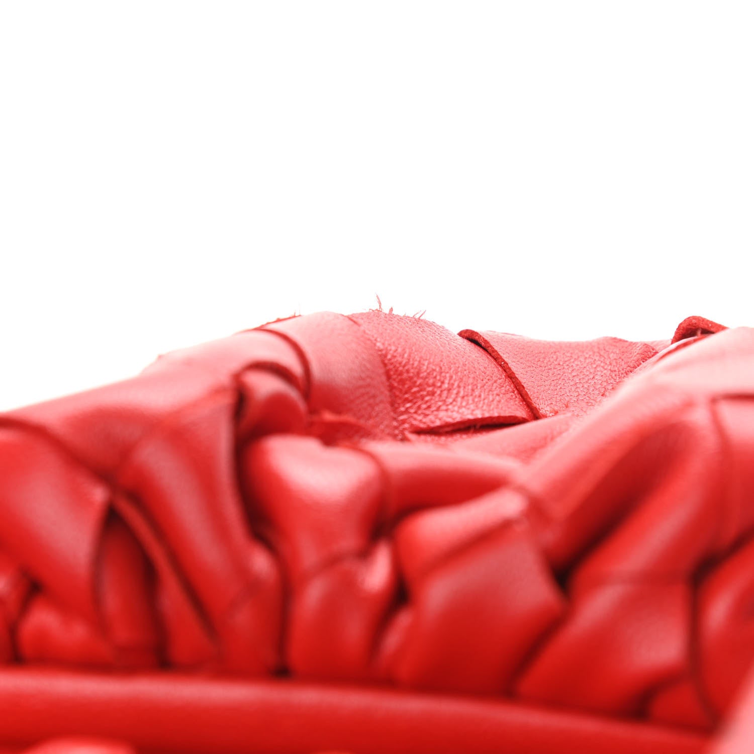 Bottega Veneta Nappa Intrecciato The Mini Pouch Bright Red 10 of 10