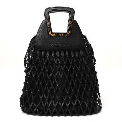 Dolce & Gabbana Calfskin Net Frame Tote Black 1 of 9