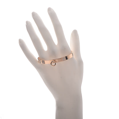 Hermes 18K Rose Gold Diamond PM Collier De Chien Bracelet SH 2 of 7
