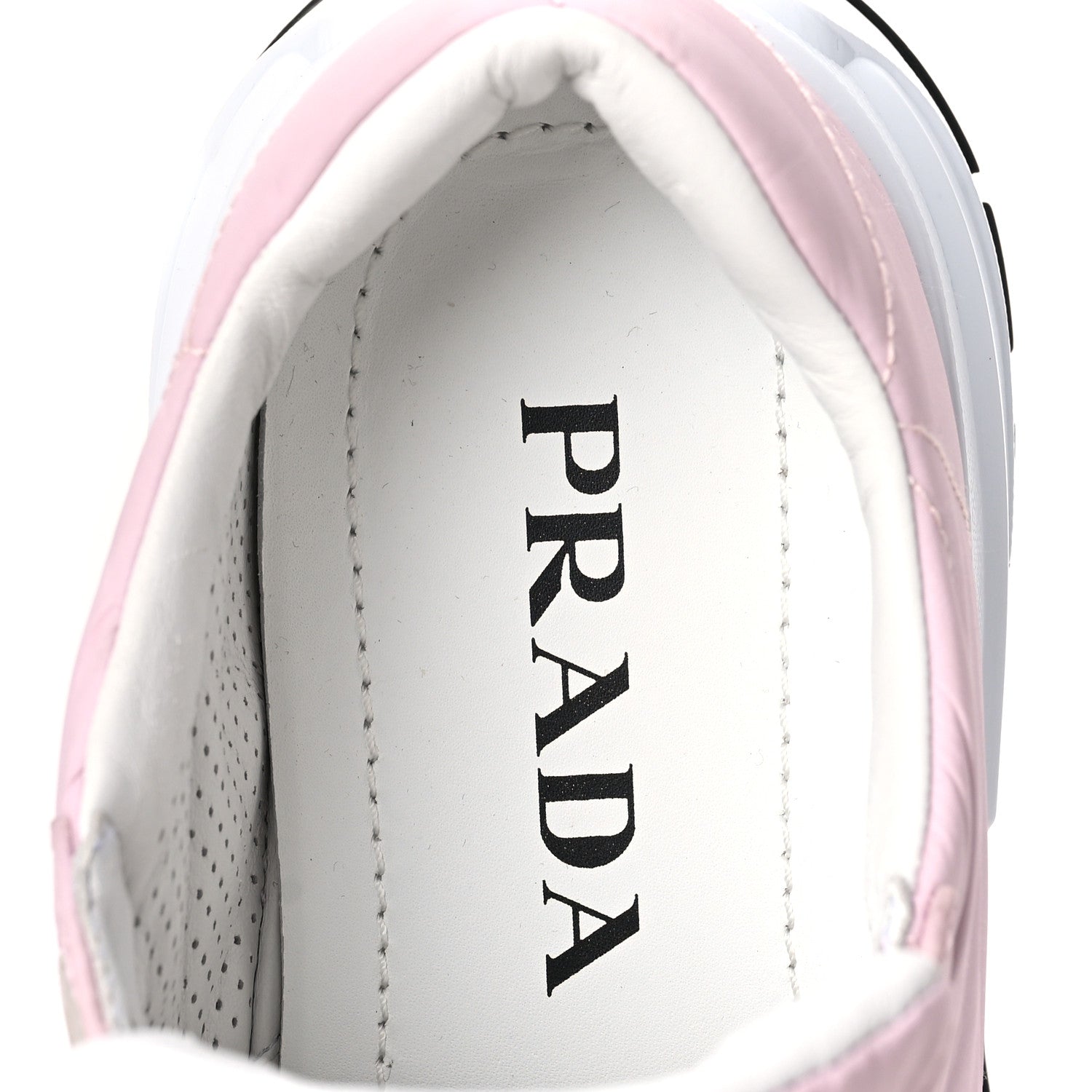 Prada Re-Nylon Piuma Metal Triangle Logo Quilted 45mm Sneakers 37 Alabastro 7 of 8